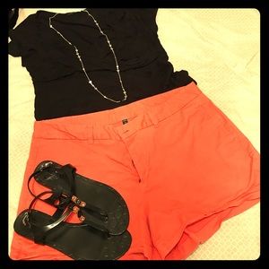 Like NEW GAP Twill Orange Shorts 3” Inseam